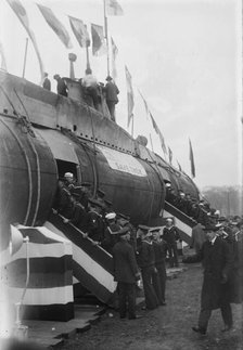 Jackies on U-Boat, 1917. Creator: Bain News Service.