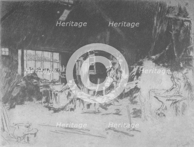 'The Smithy', 1880, (1904). Artist: James Abbott McNeill Whistler.