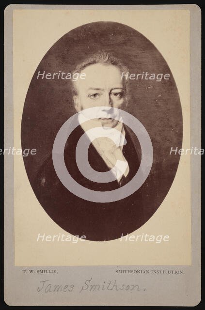 Portrait of James Smithson (1765-1829), 1816 (photographed 1870s). Creator: Thomas William Smillie.
