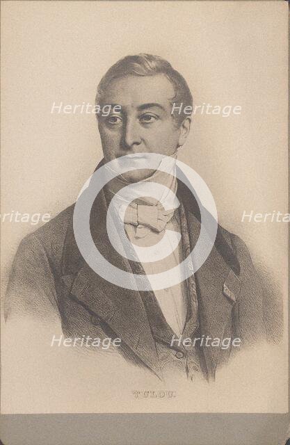 Portrait of the composer and flautist Jean-Louis Tulou (1786-1865), 1830-1839. Creator: Grevedon, Pierre Louis Henri (1776-1860).