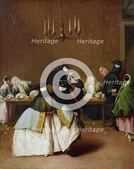 Il Ridotto, Mid of the 18th cen. Creator: Longhi, Pietro (1701-1785).