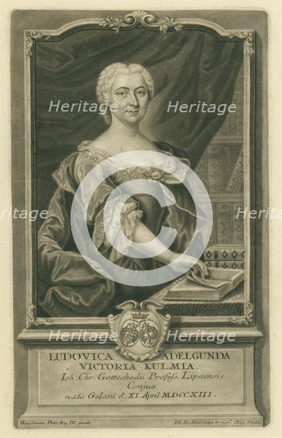 Luise Adelgunde Gottsched, born Kulmus (1713-1762), 1741.