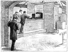 Cremation at the Cremation Society of England, St John's, Knaphill, Woking, Surrey, 1889. Artist: Unknown