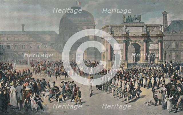 'A Day of Review Under The Empire, Place Du Carrousel', 1810, (1896). Artist: Unknown.