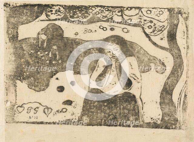 Human Sorrow (Miseres humaines), in or after 1895. Creator: Paul Gauguin.