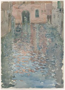 Venetian Canals, c. 1898. Creator: Maurice Prendergast (American, 1858-1924).