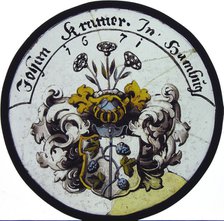 Roundel, German, 1671. Creator: Unknown.