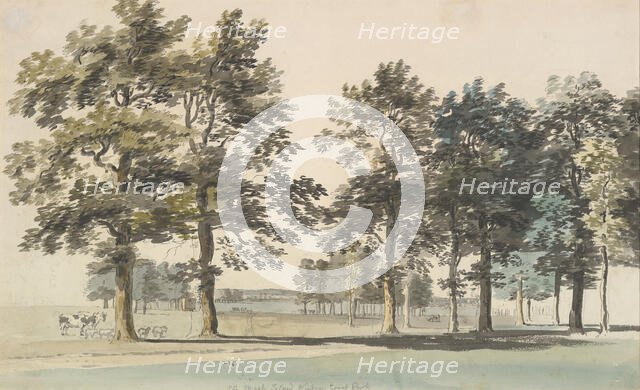 The Moat Island, Windsor Great Park, 1754-55 (?). Creator: Thomas Sandby.