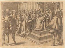 Reception of the Envoy of Poland, 1612. Creator: Jacques Callot.