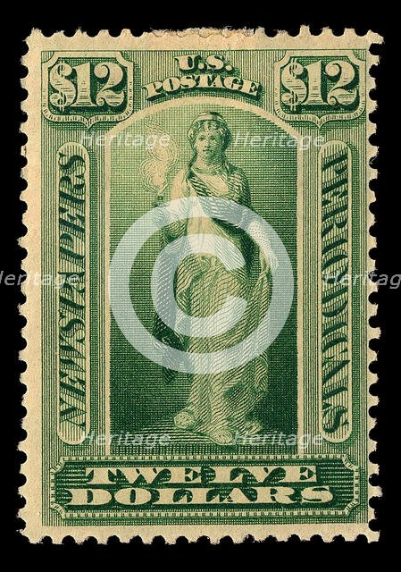 $12 Vesta Newspapers and Periodicals single, 1879. Creator: Unknown.