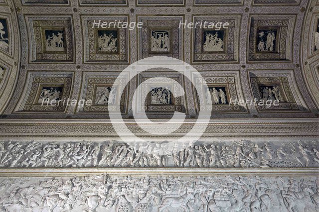 The Room of the Stuccoes (Camera degli Stucchi) of the Palazzo del Tè, 1526-1534. Artist: Primaticcio, Francesco (1504-1570)