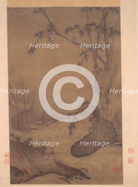 Bamboo and Ducks by a Rushing Stream, 1127-1279. Creator: Ma Yuan (Chinese, c. 1150-after 1255).