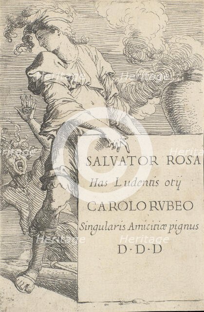 Frontispiece for the series of 'Figurine', ca. 1656-1657. Creator: Salvator Rosa.