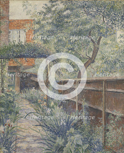 My Studio Garden, 1938. Artist: Lucien Pissarro.