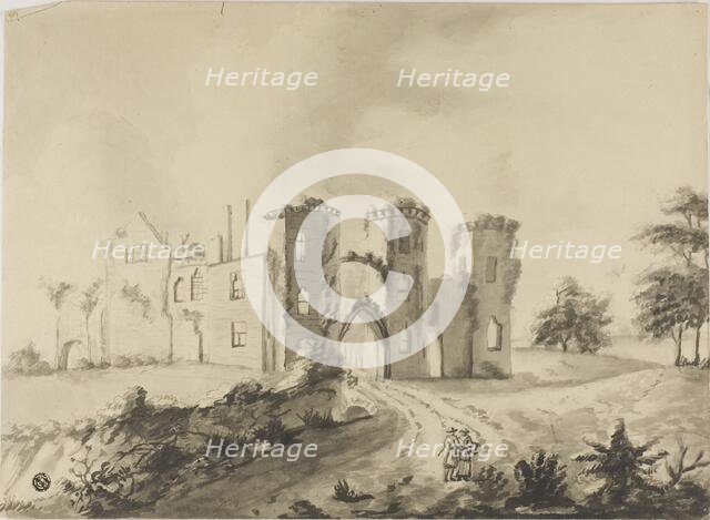 A Couple on the Path to a Fortress, n.d. Creator: Unknown.