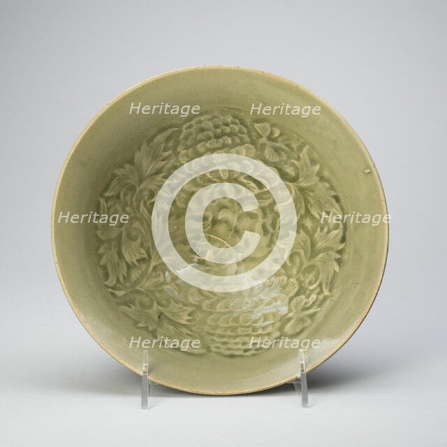 Conical Bowl with Peony Scroll, Jin dynasty, (1115-1234), early 12th century. Creator: Unknown.