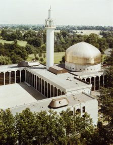 London Central Mosque and The Islamic Cultural Centre, Park Road, Regent's Park, GLA, 04/08/1977. Creator: John Laing plc.