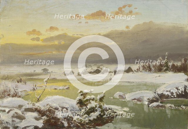 Winter Landscape, 1878. Creator: Fanny Churberg.