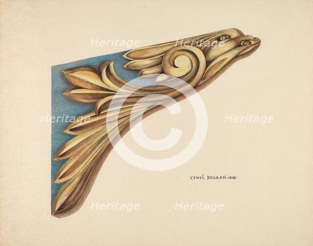 Figurehead from Yacht, 1938. Creator: Ethel Dougan.