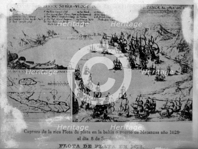 The Spanish Silver Fleet, (1628), 1920s. Artist: Unknown