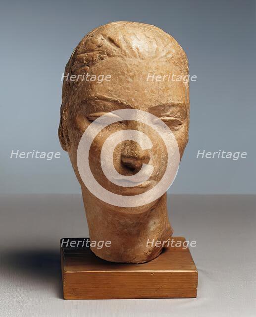 Woman's head, undated. (c1910s) Creator: Herbert Garbe.