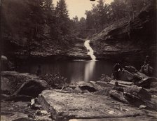 Lula Lake and Upper Falls on Rock Creek, near Lookout Mountain, Georgia, 1864-65. Creator: Isaac H. Bonsall.