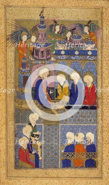 Sultan Suleyman in the Guise of King Solomon..., c1558. Creator: Unknown.