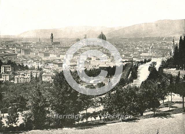 Panorama of the city of Florence, Italy, 1895.  Creator: W & S Ltd.
