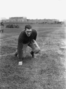 Football - Captain Edward Mahon of Howard Team, 1917. Creator: Harris & Ewing.