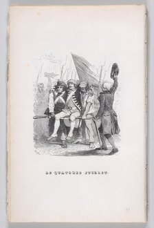 July Fourteenth, from The Complete Works of Béranger, 1836. Creators: Auguste Raffet, Lacoste, Eugène Guillaumot.