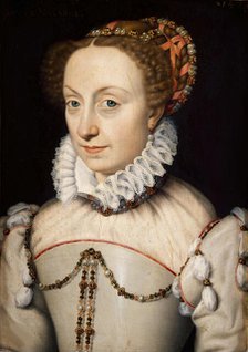 Jeanne d'Albret, Queen of Navarre (1528-1572), c. 1570. Creator: Clouet, François (1510-1572).