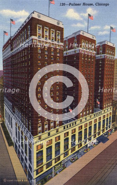 Palmer House hotel, Chicago, Illinois, USA, 1941. Artist: Unknown