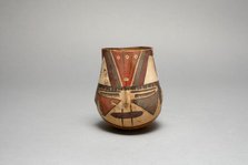 Beaker in the Form of a Trophy Head with Bound Lips, 180 B.C./A.D. 500. Creator: Unknown.