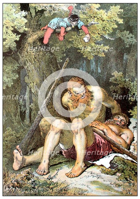 Illustration for "The Brave Little Tailor" by Brothers Grimm, c1899. Creator: Zick, Alexander (1845-1907).