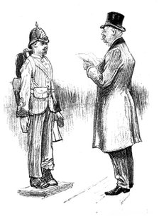 Sketches at the Royal Military Exhibition: the old order changes - uniform and accoutrement..., 1890 Creator: Unknown.