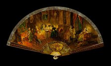 Brisé fan, French, 1790-1820. Creator: Unknown.