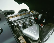 1964 Jaguar E type 3.8 6 cylinder engine. Artist: Unknown.