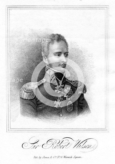 Robert Thomas Wilson, English soldier and military writer, 1821. Artist: Anon