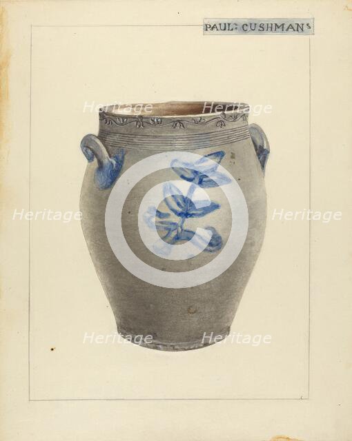 Crock, c. 1940. Creator: Charlotte Sperber.