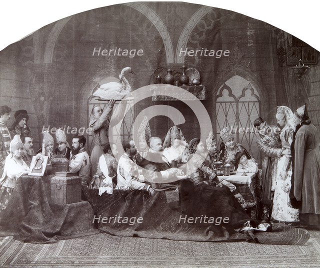 Boyar's (nobleman's) wedding, Russia, c1883-c1884. Artist: Andrei Osipovich Karelin