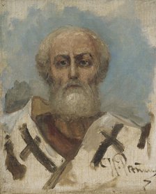 St. Nicholas, study, 1888. Creator: Il'ya Repin.