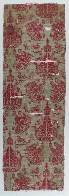 Fragment (Dress Fabric), Persia, 1601/25. Creator: Unknown.