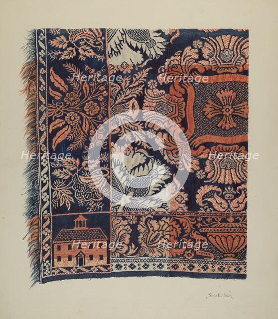 Coverlet, 1935/1942. Creator: Alois E. Ulrich.