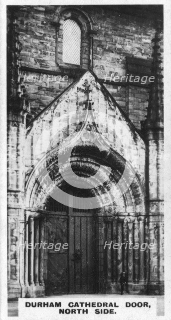 Durham Cathedral door, north side, c1920s. Artist: Unknown