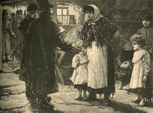 Scene in Ireland: visit of the tithe-proctor, early 1830s (c1890). Creator: Unknown.