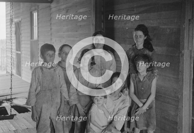 Frank Tengle family, Hale County, Alabama. Sharecroppers, 1936. Creator: Walker Evans.