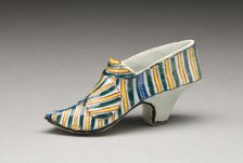 Shoe, Delft, c. 1750. Creator: Delftware.