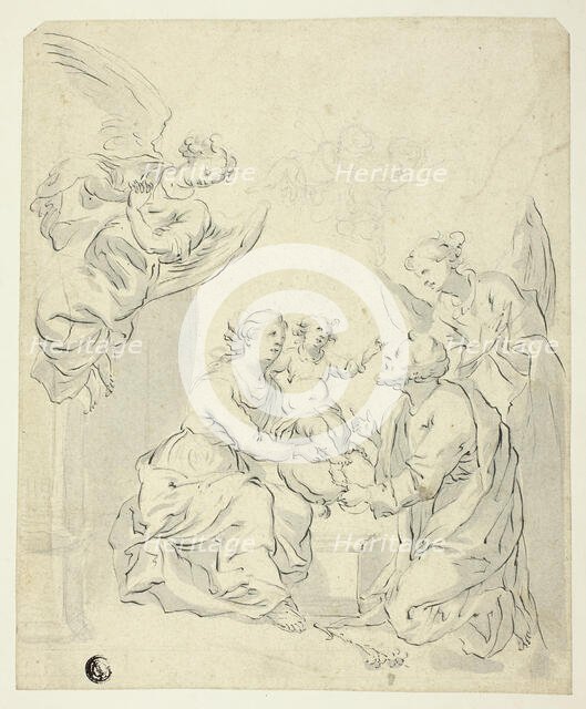 Holy Family with Angels, n.d. Creator: Unknown.