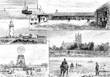 Robben Island, Capetown Harbour, the Colonial Government Asylum for Lepers, 1890. Creator: P Naumann.