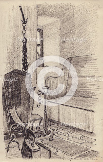 'Corner of kitchen, Tione', c1950. Creator: Shirley Markham.